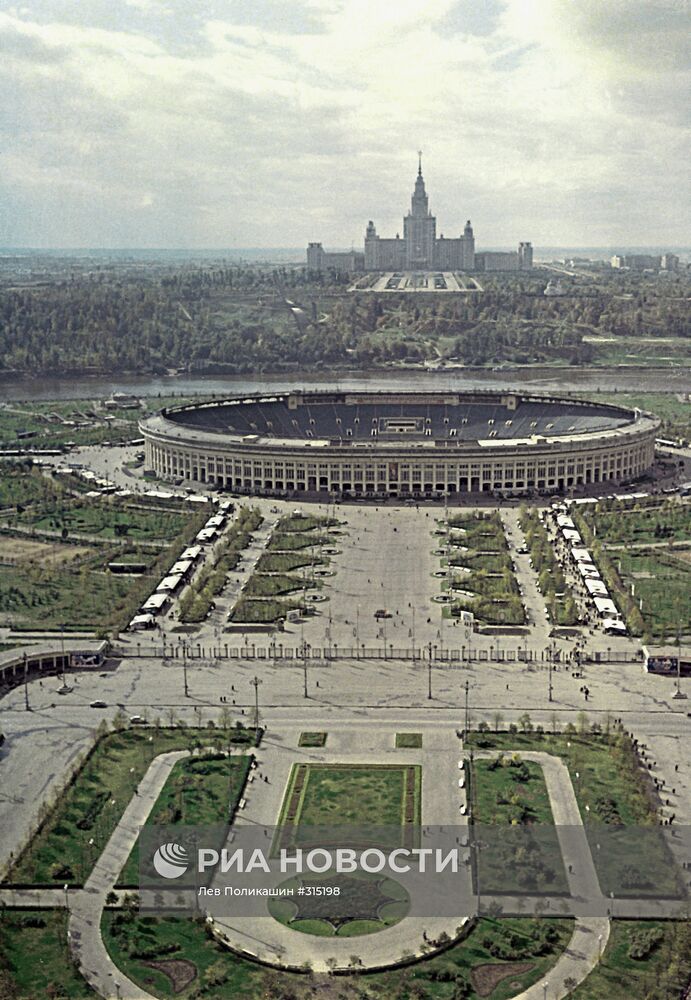 Панорама Лужников в Москве