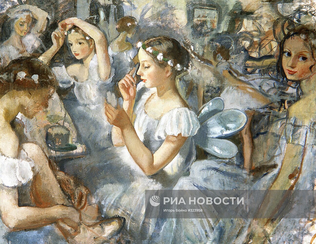 Картина З.Е.Серебряковой "Девочки сильфиды"