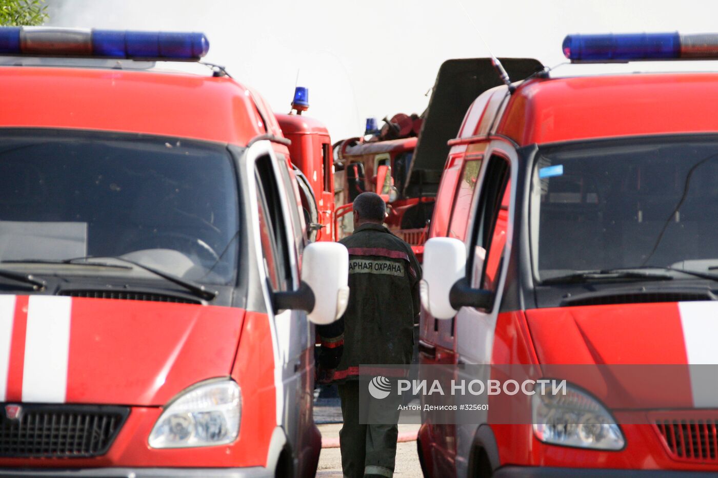 Пожар в Лобне