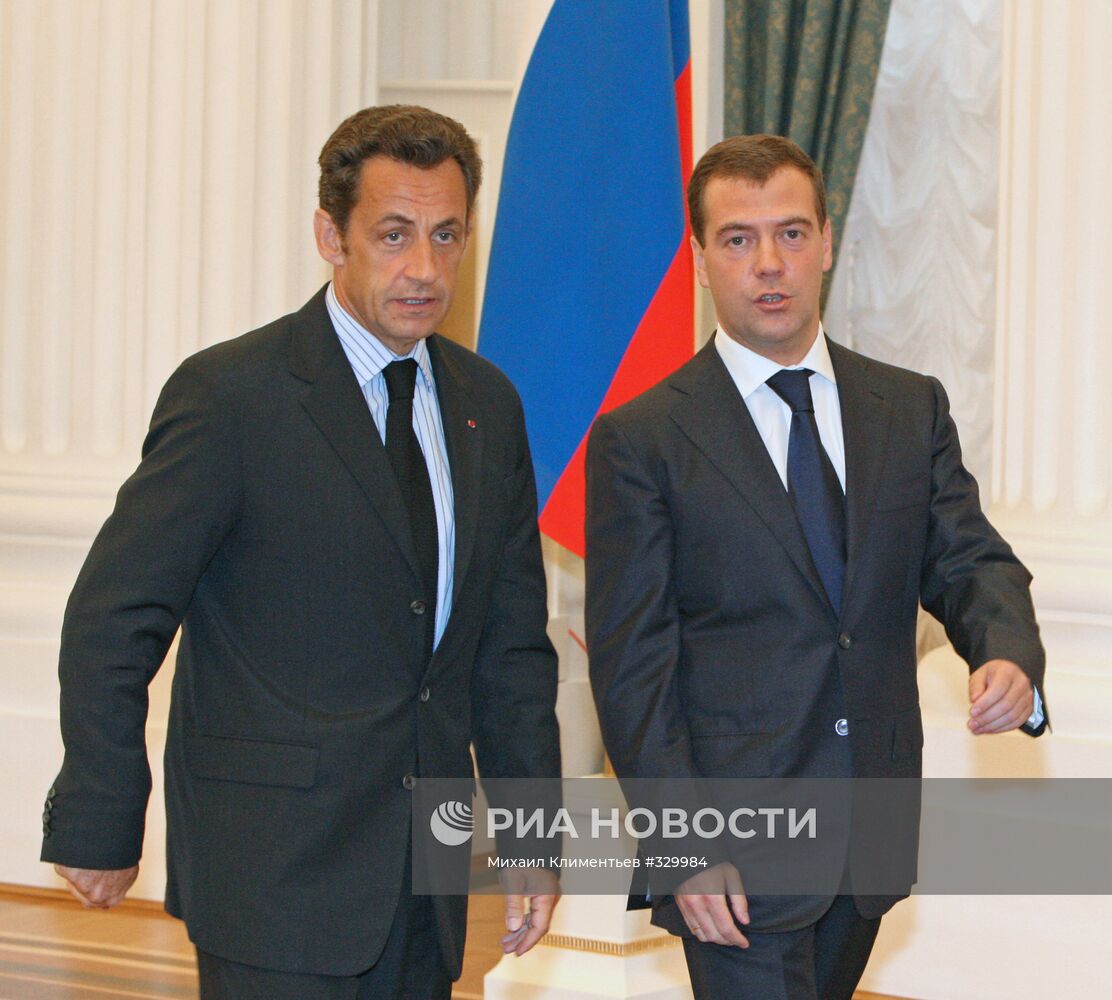Д.Медведев Н.Саркози