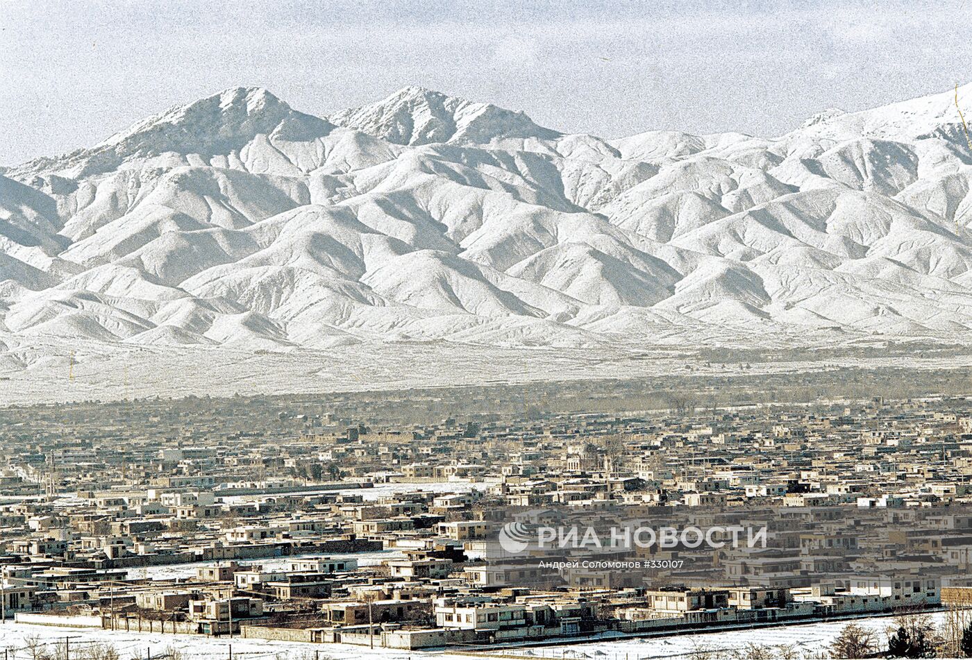 Панорама Кабула в Афганистане
