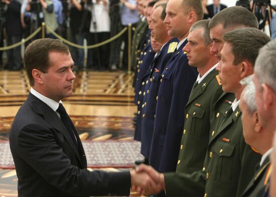 Встреча президента России с военнослужащими