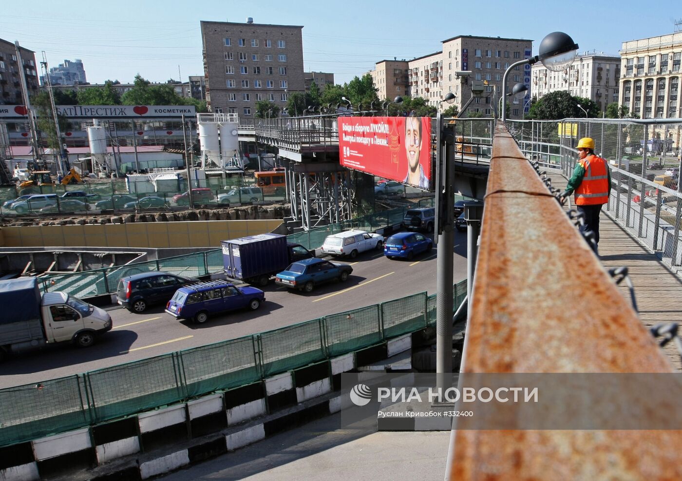 Строительство новой транспортной развязки в Москве