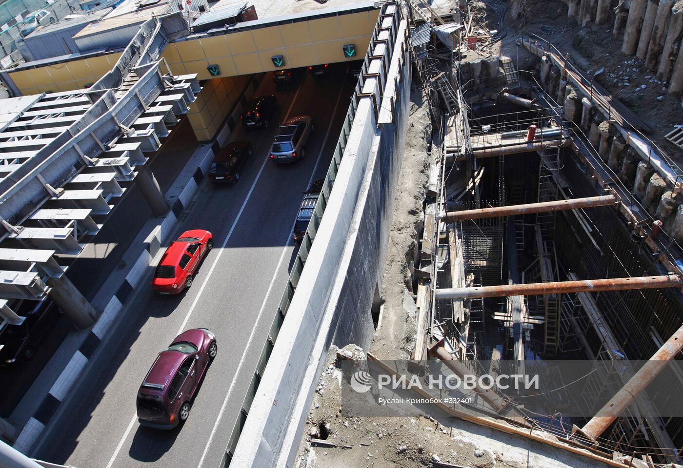 Строительство новой транспортной развязки в Москве