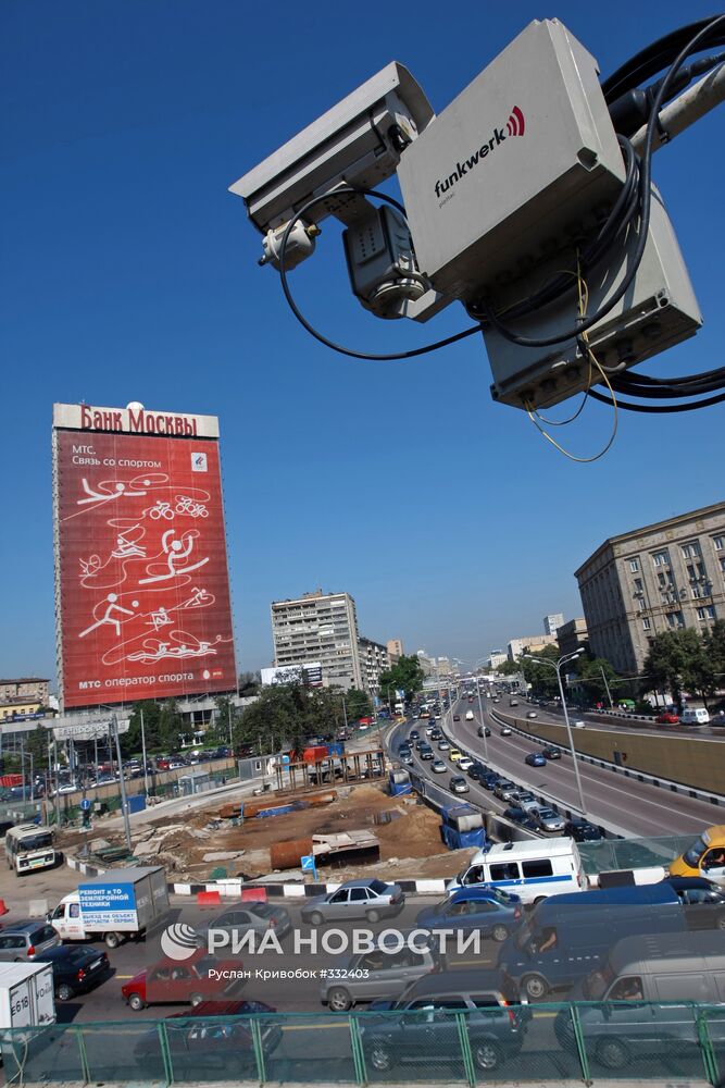 Строительство новой транспортной развязки в Москве