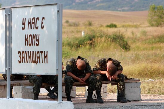 Учения воинских частей ВС Украины