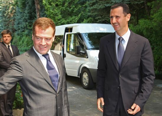 Д.Медведев Б.Асад