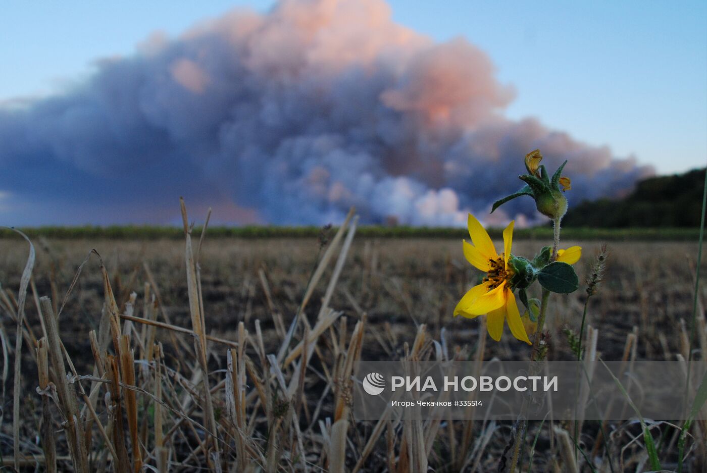 Пожар на военном складе в Харьковской области