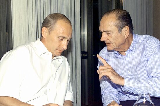 В.Путин и Ж.Ширак