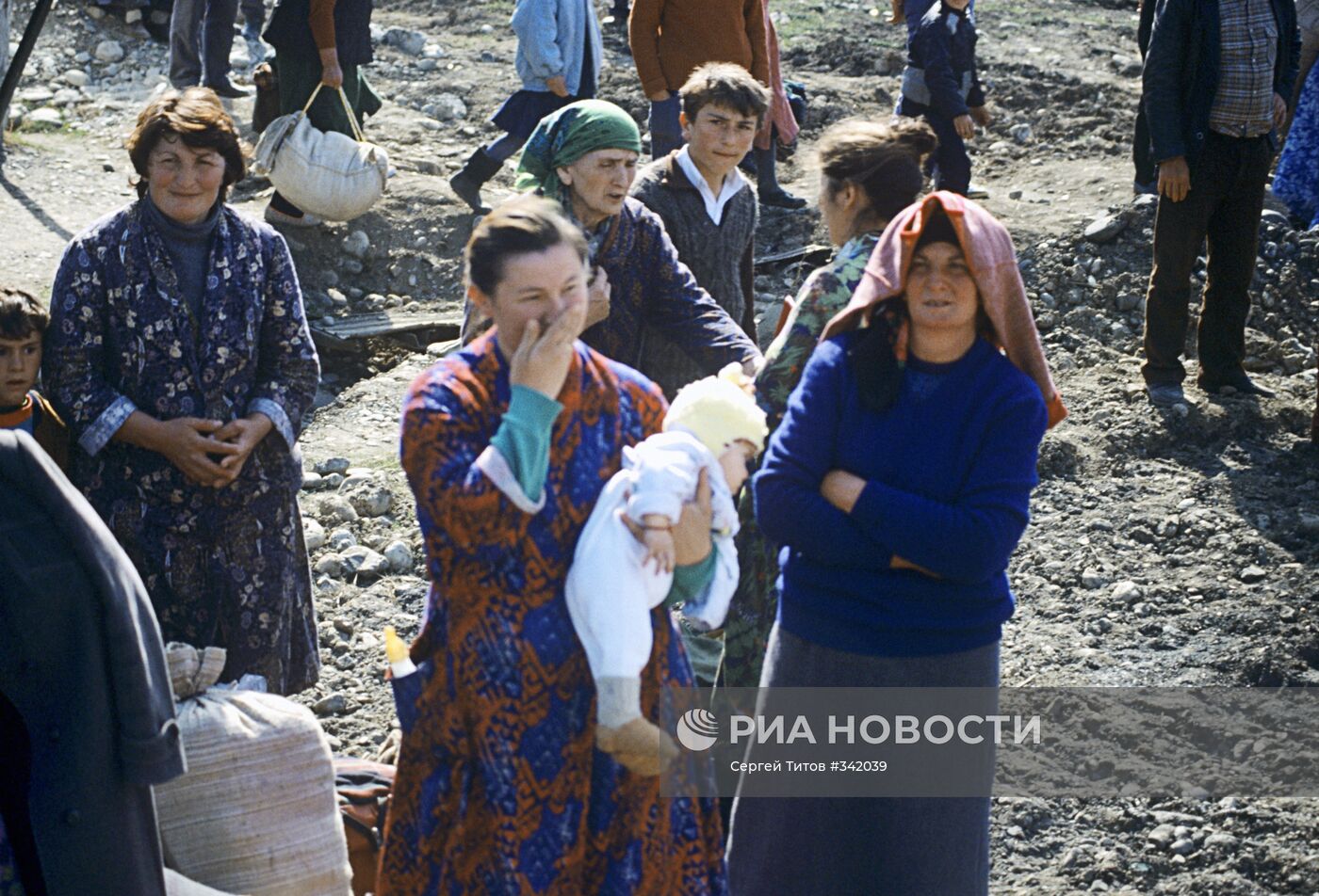 Беженцы из Южной Осетии