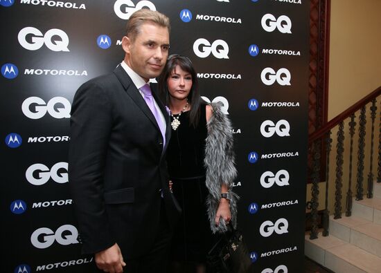 Павел Астахов с супругой Светланой на вручении премии «GQ»