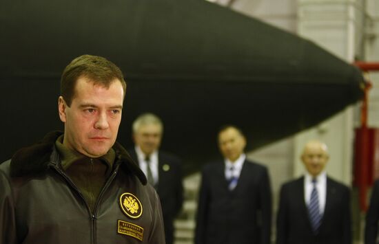 Поездка президента России Д.Медведев на космодром Плесецк
