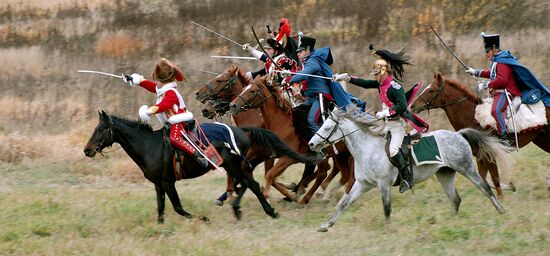 Реконструкция боя за Малоярославец войны 1812 года