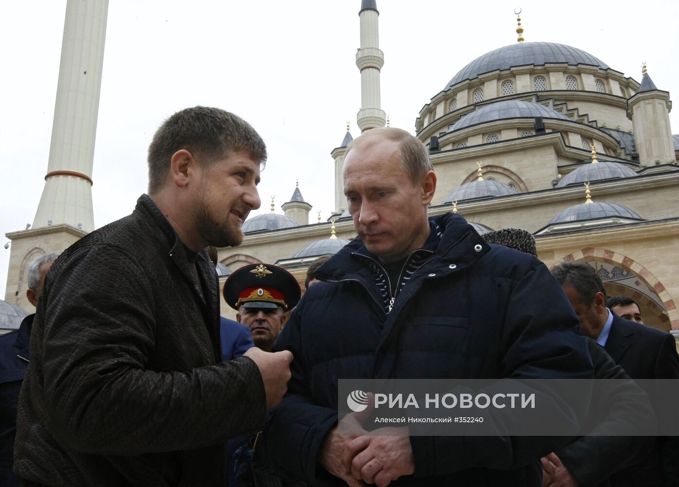 Поездка В.Путина в Чечню
