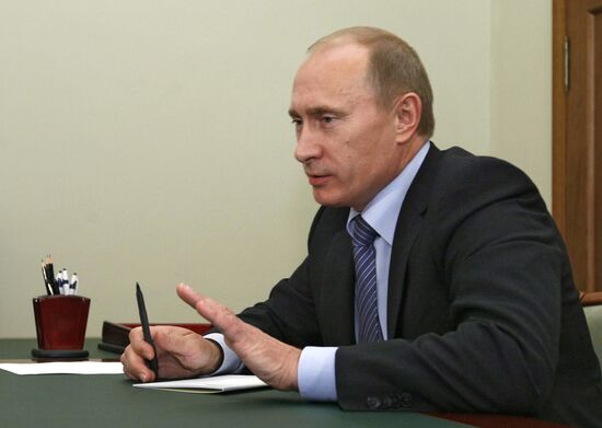 В.Путинв встретился с жителями Новосибирского региона