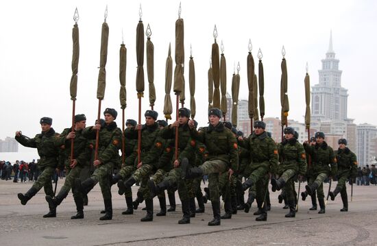 На Ходынском поле прошла репетиция парада