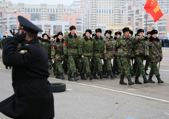 На Ходынском поле прошла репетиция парада