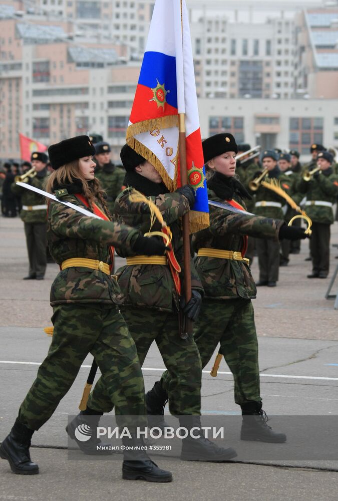 На Ходынском поле прошла репетиция парада