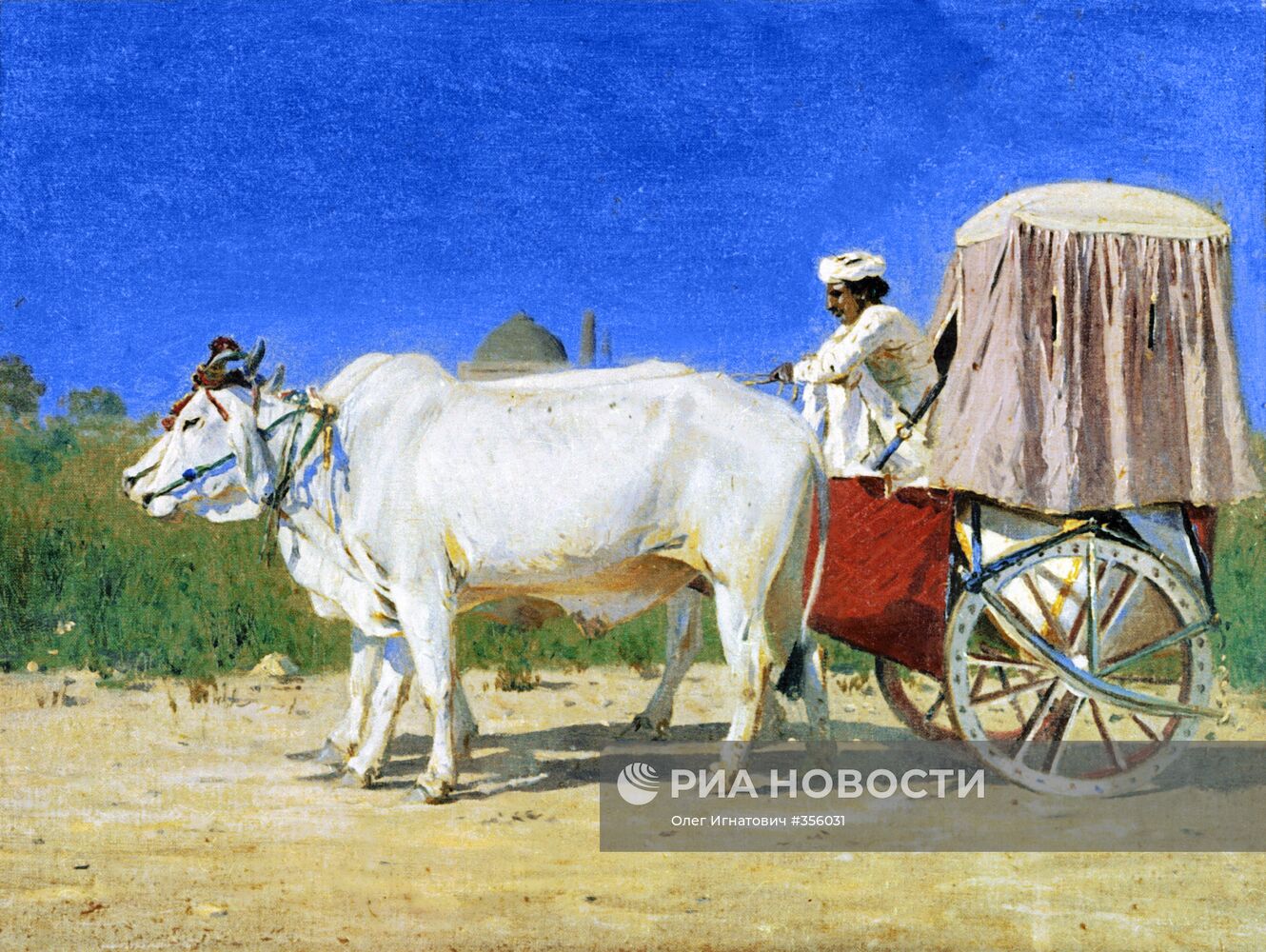 Картина В.В.Верещагина "Повозка в Дели"