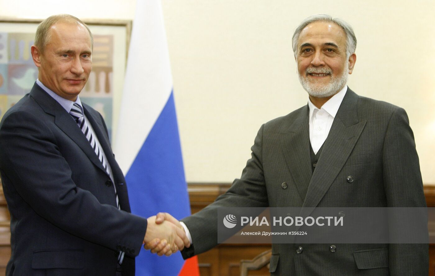 Встреча премьера РФ В.Путина и вице-президента Ирана П.Давуди