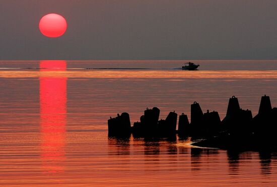 Закат над Амурским заливом