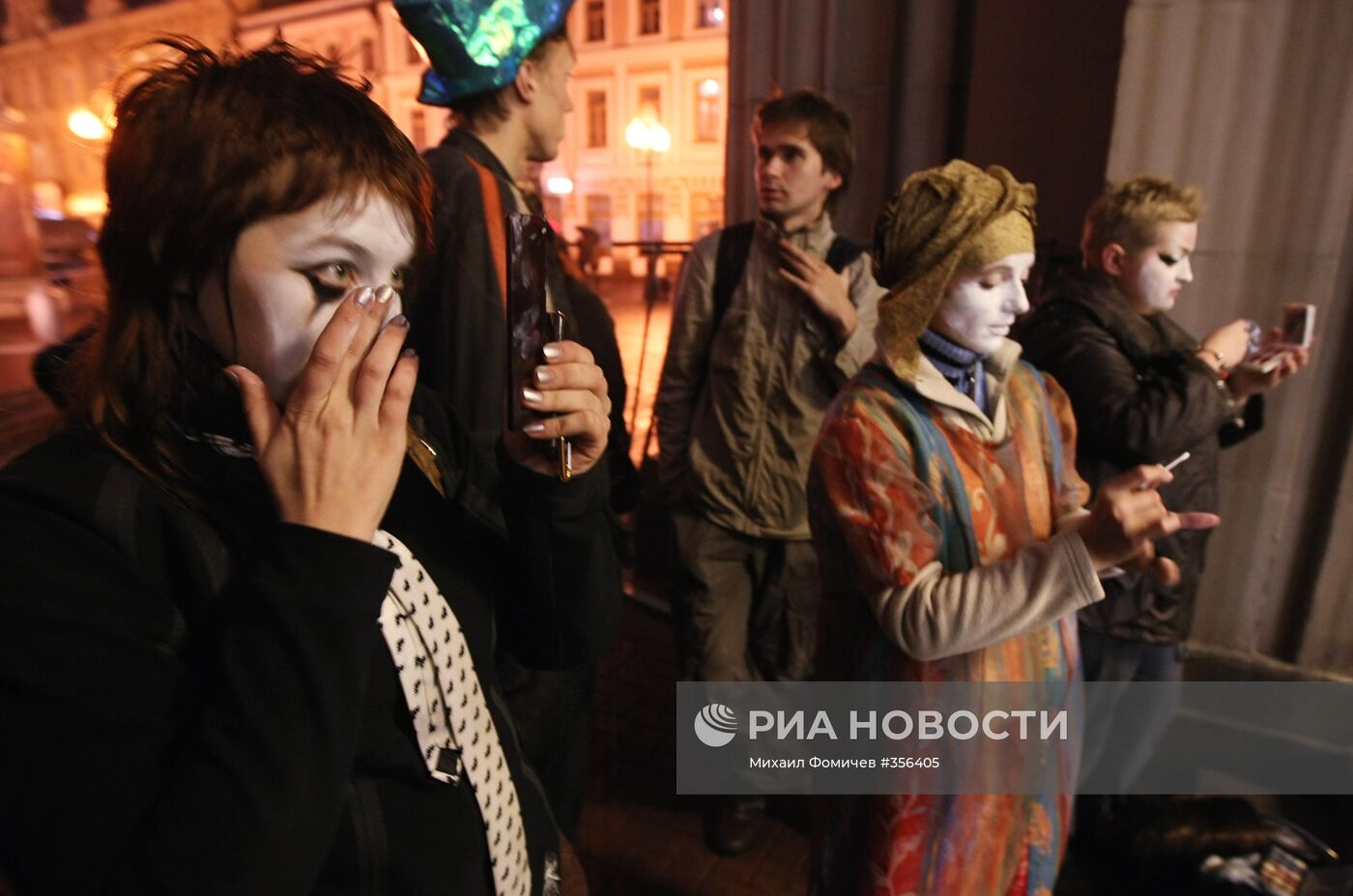 Празднование "Хэллоуина" в Москве