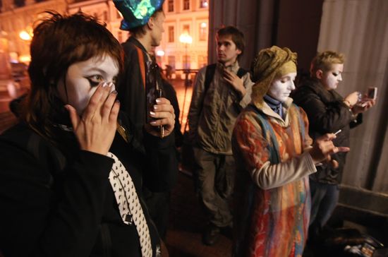 Празднование "Хэллоуина" в Москве
