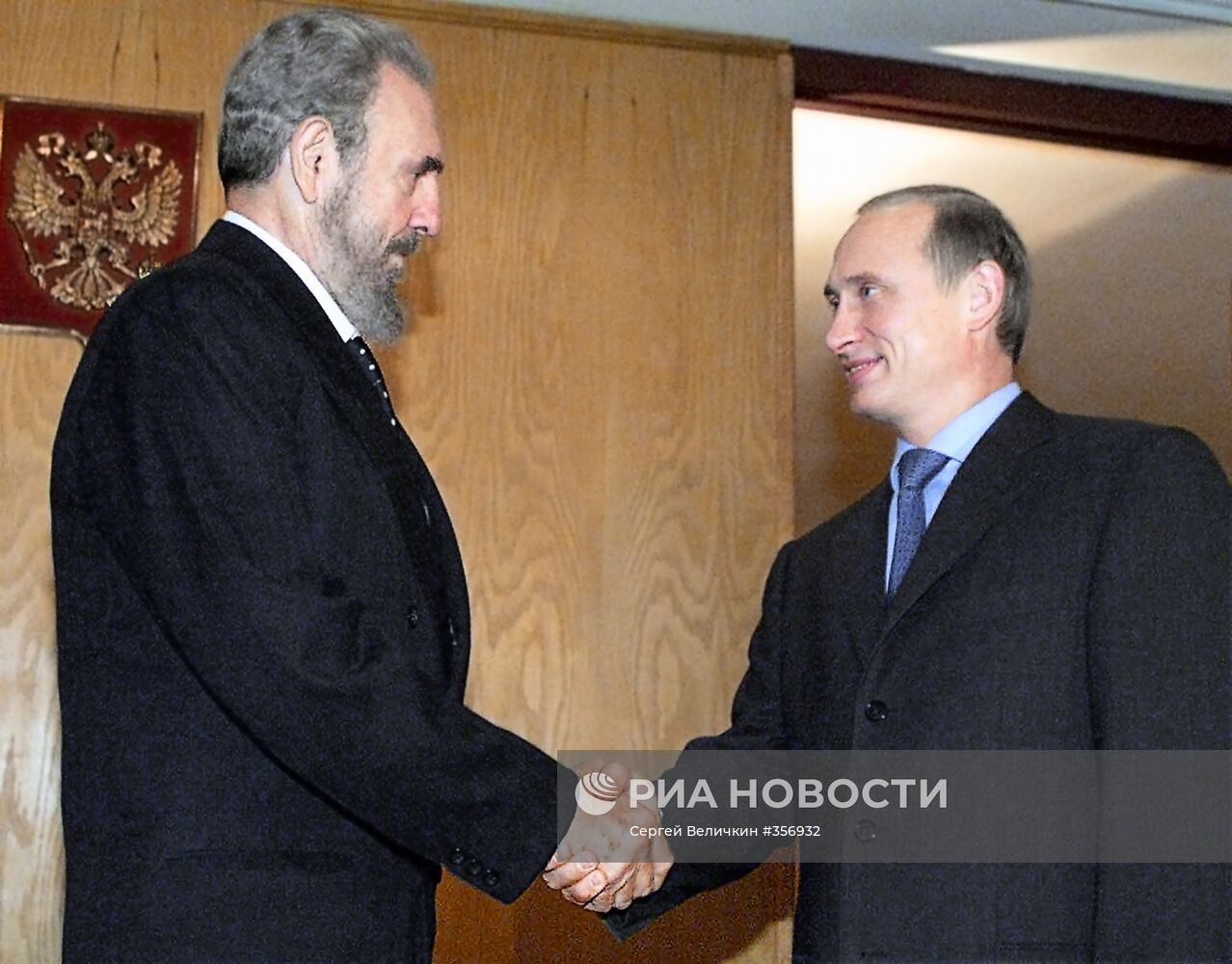В.Путин и Ф.Кастро