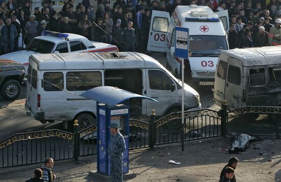 Взрыв маршрутки во Владикавказе