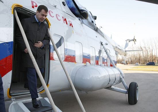 Рабочая поездка президента России в Дмитровский район