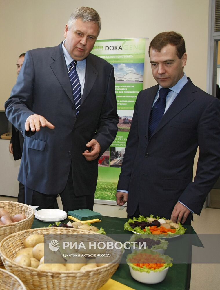 Рабочая поездка президента России в Дмитровский район