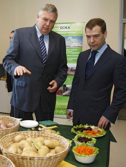 Рабочая поездка президента России в Дмитровский район