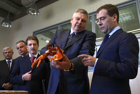 Рабочая поездка президента России в Дмитровский район