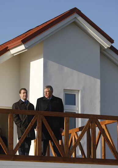 Рабочая поездка президента России в Дмитровский район