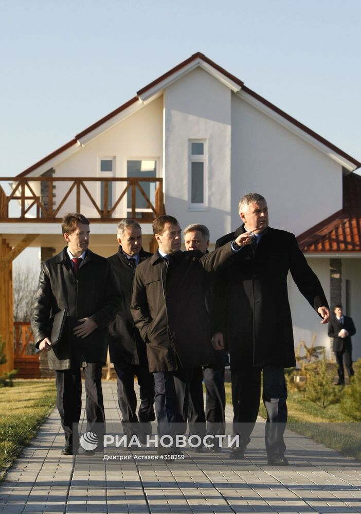 Рабочая поездка президента России в Дмитровский район