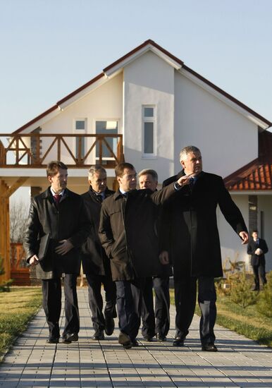 Рабочая поездка президента России в Дмитровский район