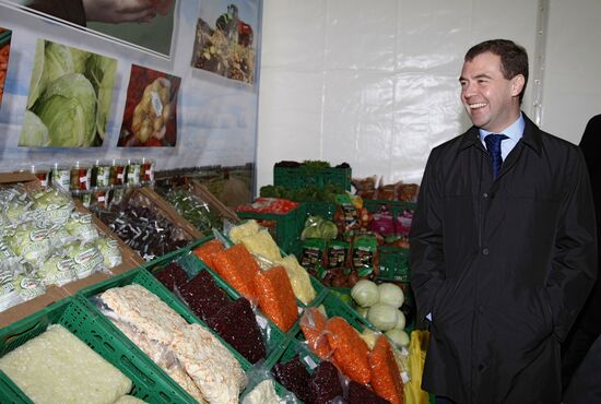 Рабочая поездка президента России в Дмитровский район