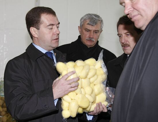 Рабочая поездка президента России в Дмитровский район