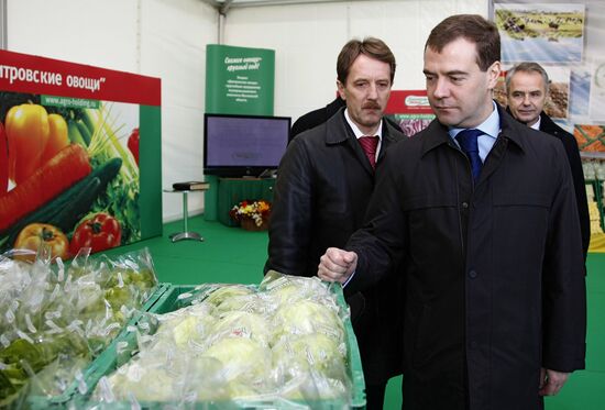 Рабочая поездка президента России в Дмитровский район