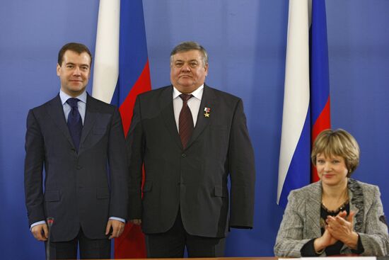 Рабочая поездка президента России в Дмитровский район