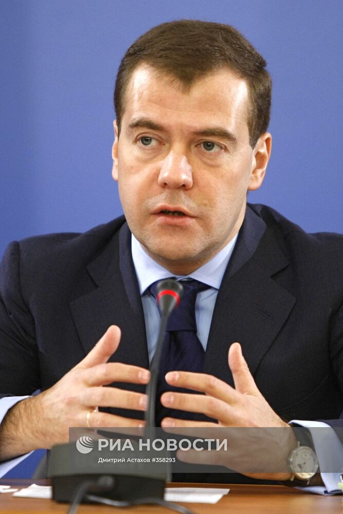 Рабочая поездка президента России в Дмитровский район