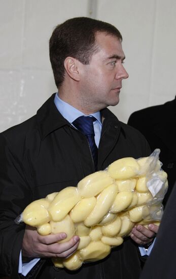 Рабочая поездка президента России в Дмитровский район