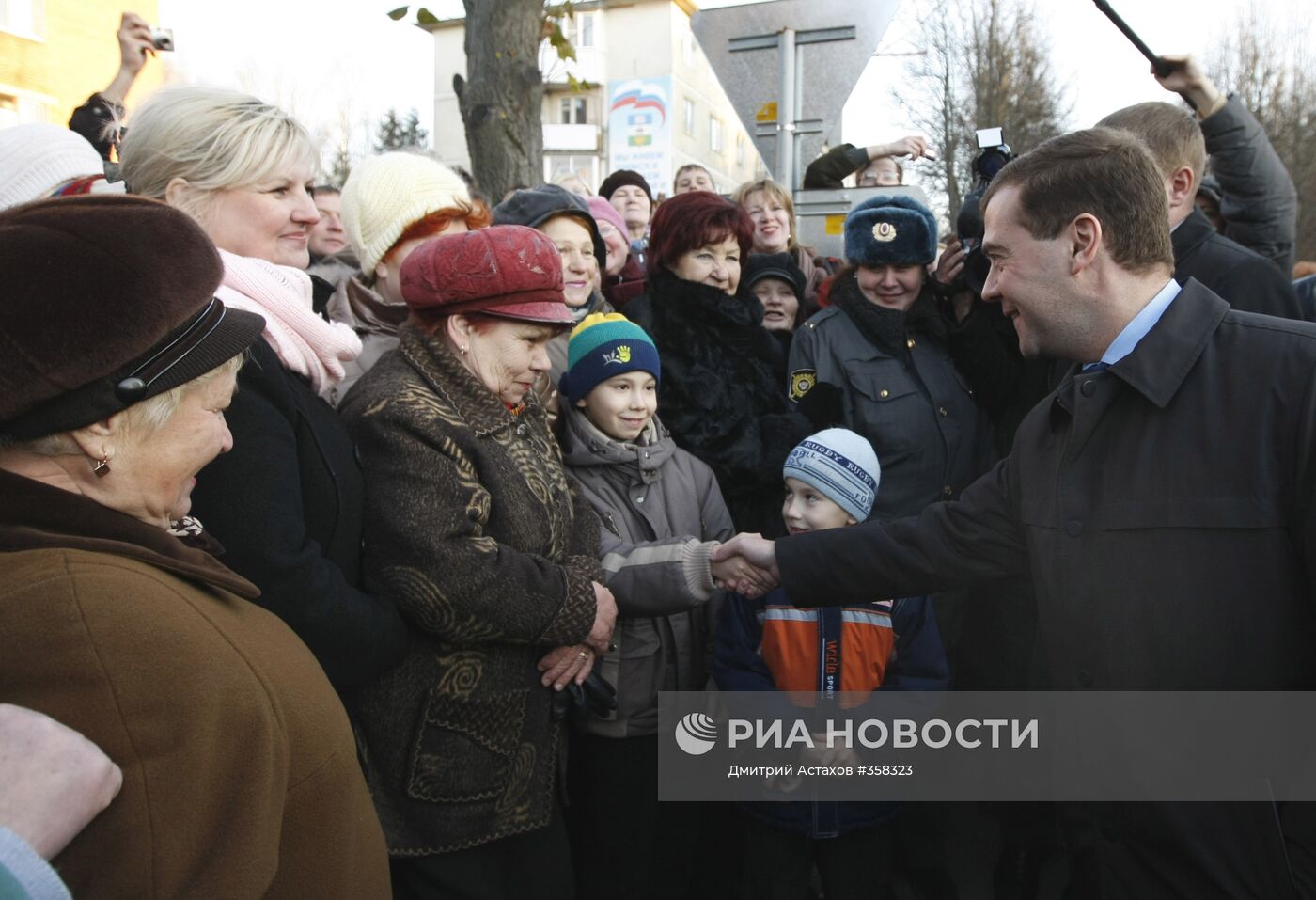 Рабочая поездка президента России в Дмитровский район