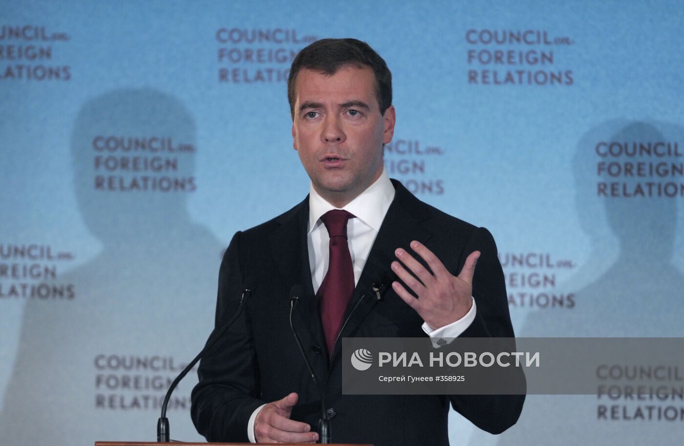 Дмитрий Медведев в Вашингтоне