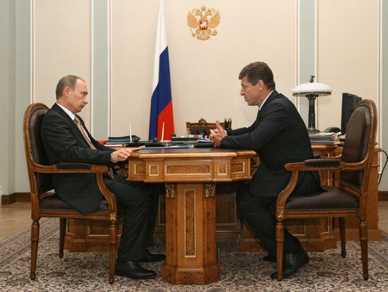 Встреча В.Путина с Д.Козаком в Ново-Огарево