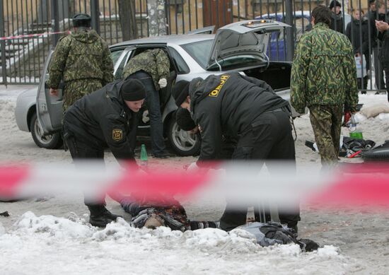 Взрыв у станции метро в Санкт-Петербурге