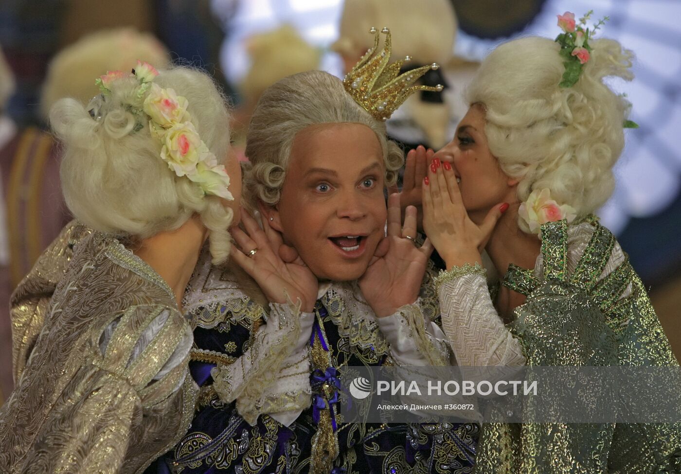 Съемки новогоднего шоу "Золотая рыбка"