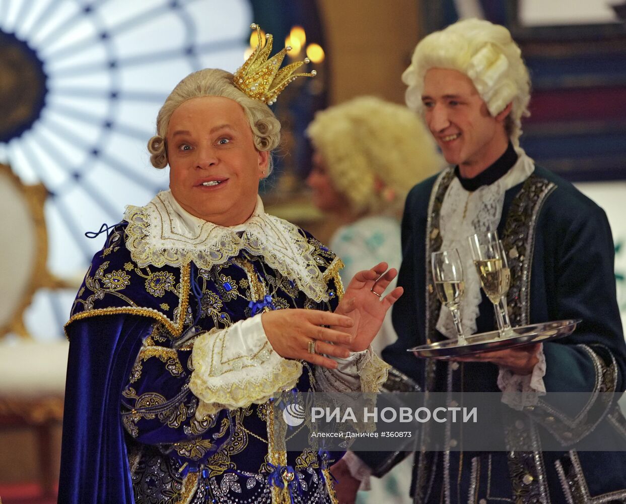 Съемки новогоднего шоу "Золотая рыбка"