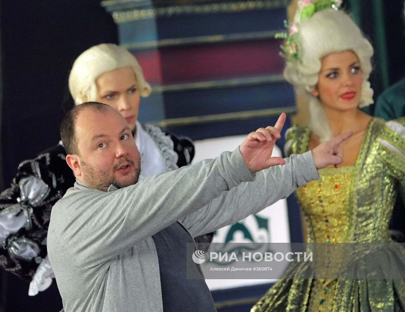 Съемки новогоднего шоу "Золотая рыбка"