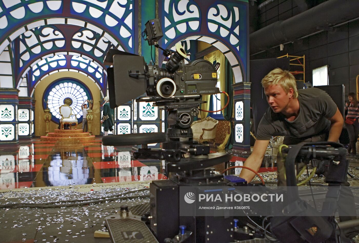 Съемки новогоднего шоу "Золотая рыбка"